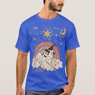 Camiseta Lua Para Halloween, Floral De Groovy Assombrado, G