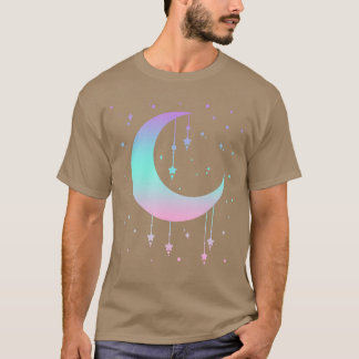 Camiseta Lua Pastel Kawaii Gótica Pastel Pequena engraçada