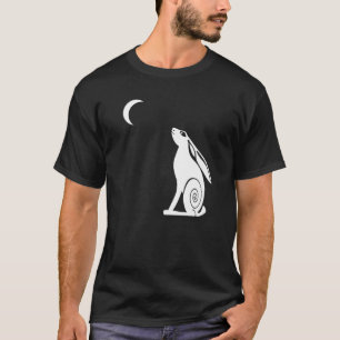 Camiseta Lua que olha o T da obscuridade dos homens da
