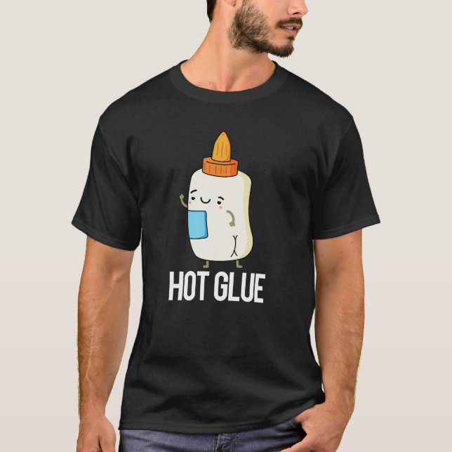 Camiseta Lua quente Engraçada Pun Escuro BG (Frente)