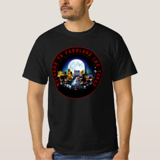 Camiseta Lua sobre Las Vegas: Noite do Jogo e Luzes