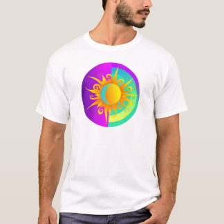 Camiseta Lua Solar Azul Roxo