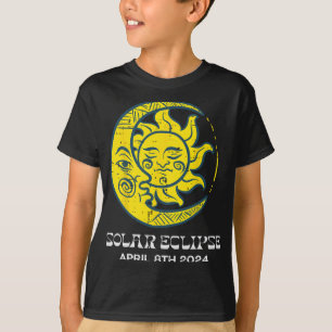 Camiseta Lua Solar Eclipse 2024 Totalidade abril 8 Mulheres