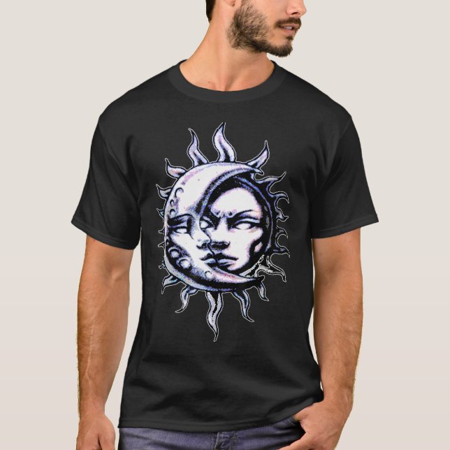 Camiseta Lua Sun Dark Arts oculta Magic Moon Dark Academia (Frente)