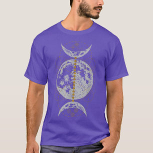 Camiseta Lua tripla - bruxa gótica - bruxaria bruxa-bruxa o