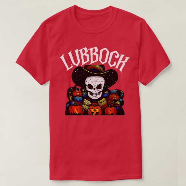 Camiseta Lubbock Halloween (Frente do Design)