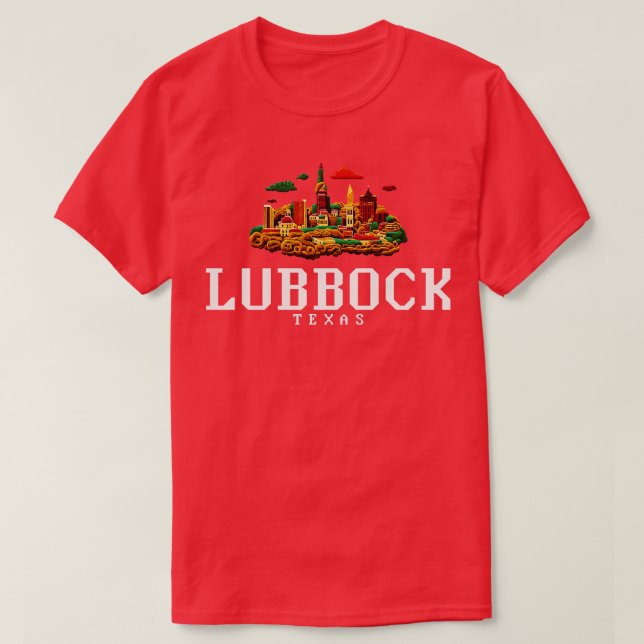Camiseta Lubbock Texas (Frente do Design)