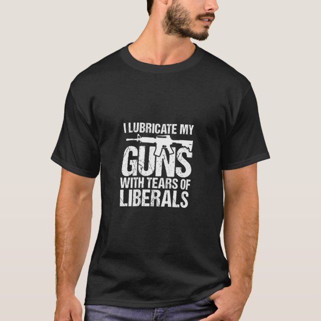 Camiseta Lubrifico Minhas Armas Com Lágrimas De Liberais (Frente)