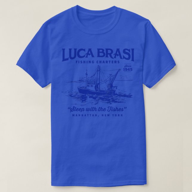 Camiseta Luca Brasi - Charters de Pesca (Frente do Design)