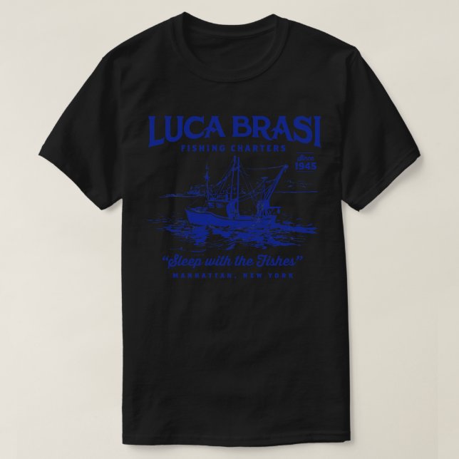 Camiseta Luca Brasi - Charters de Pesca (Frente do Design)