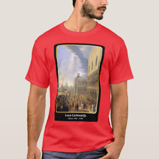 Camiseta Luca Carlevarijs italiano 1663 1730 arte clássica