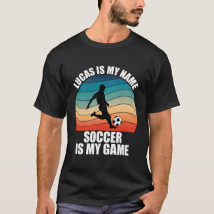 Camiseta Lucas É Meu Primeiro Nome Futebol É Meu Jogo