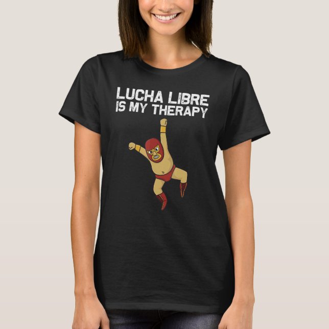 Camiseta Lucha Libre Designs Men Women Mexican Wrestling Ma (Frente)
