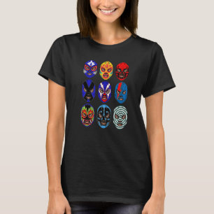 Camiseta Lucha Libre Máscara de Máscara de Luta Mexicana Pr