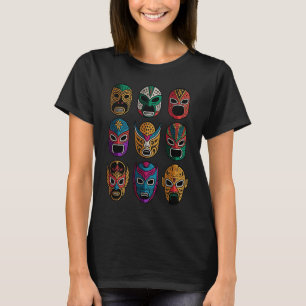 Camiseta Lucha Libre Máscaras de Combatente de Luta Amadora