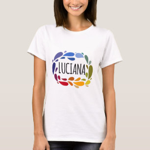 Camiseta Luciana Nome Bonito Presente Colorido Chamado Luci