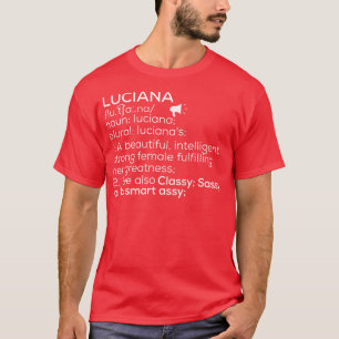 Camiseta Luciana Nome Luciana Definição Luciana Female Nam