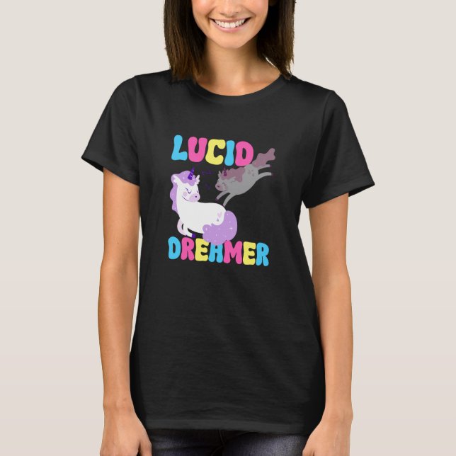 Camiseta Lucid Dreamer Unicorn Spiritual Lucid Dream Dreami (Frente)