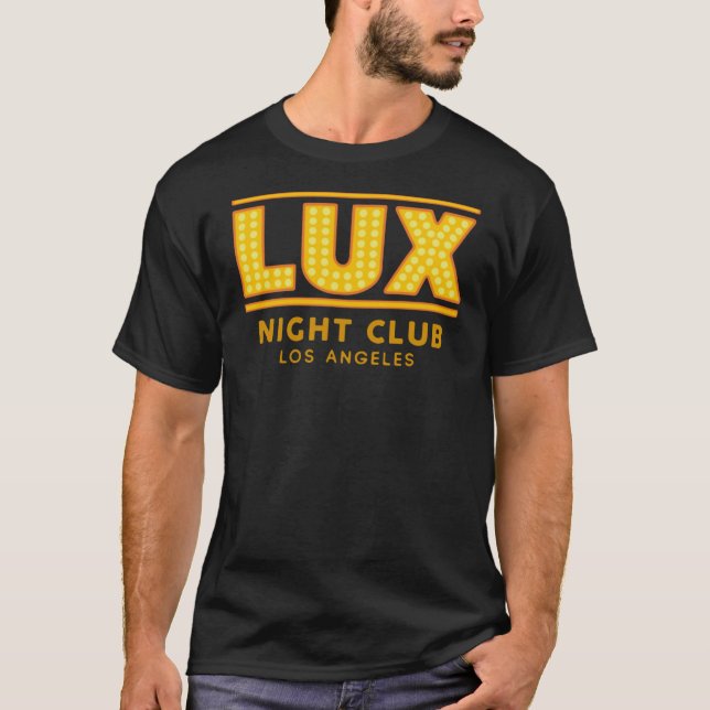 Camiseta LUCIFER - Camisa-T clássica do CLUBE LUX NIGHT (Frente)