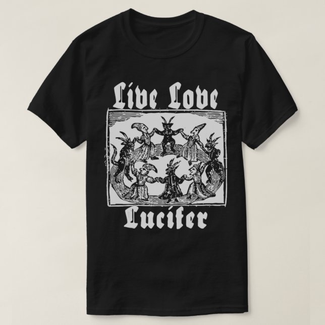 Camiseta Lúcifer do Amor Vivo Oculta Dançando com o diabo S (Frente do Design)