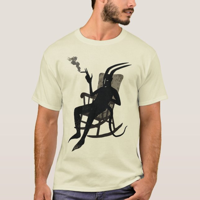 Camiseta Lucifer em Break - Diabo Humor Escuro (Frente)