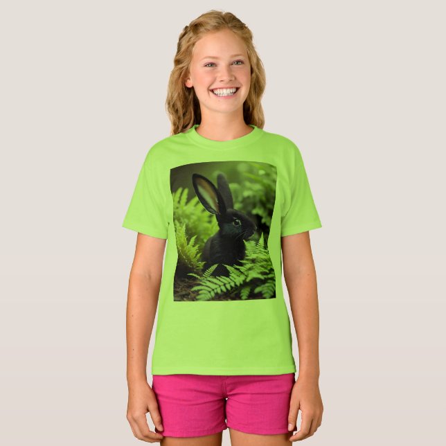 Camiseta Lúcifer o Coelho Negro: Um Pacote Escuro de Mal (Frente Completa)