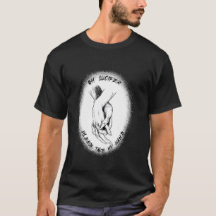 Camiseta Lucifer, por favor, leve minha mão 666 Occult Baph