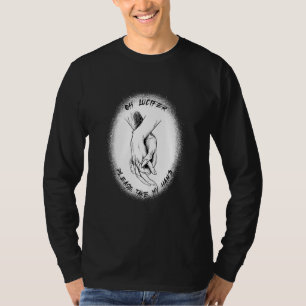 Camiseta Lúcifer Por favor, pegue minha mão 666 Oculto Baf