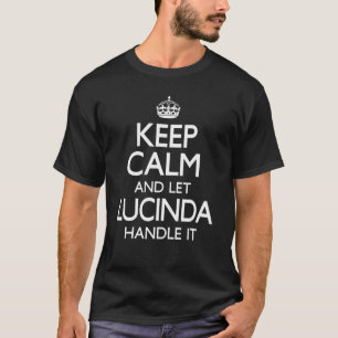 Camiseta Lucinda: Fique Calmo Engraçado