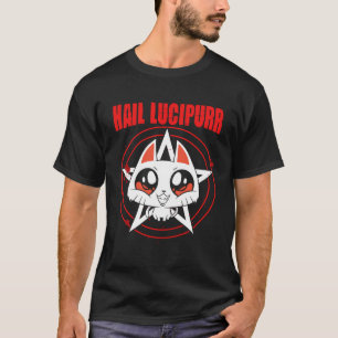 Camiseta Lucipurr Gato Demoníaco Oculto Gótico Baphomet Sat