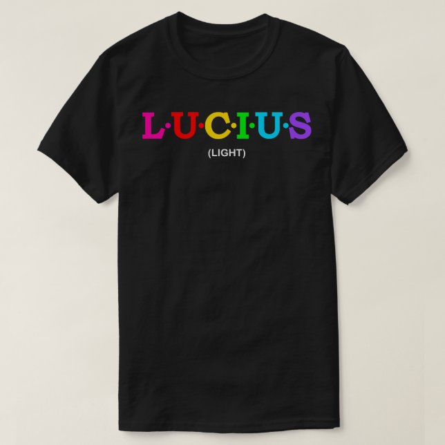 Camiseta Lucius Light 1 (Frente do Design)