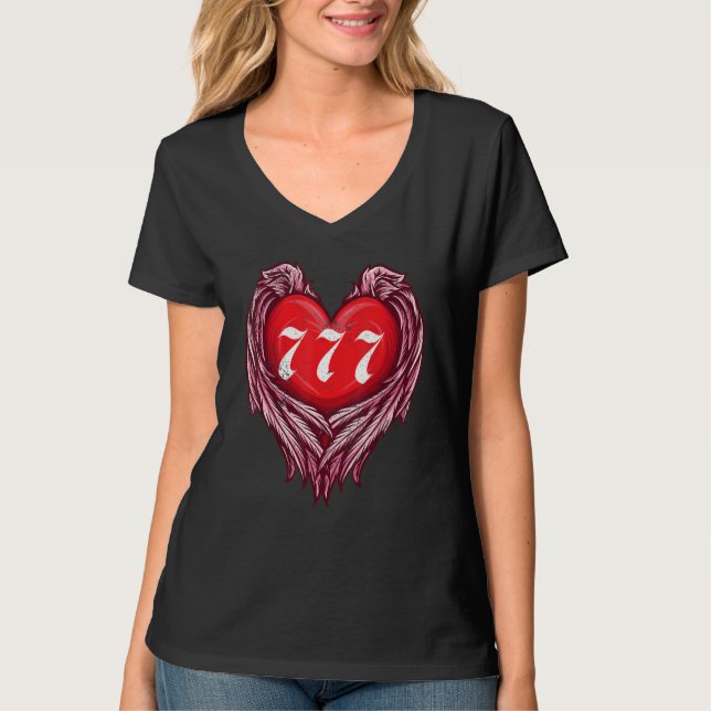 Camiseta Luck Angel Number 777 3 (Frente)