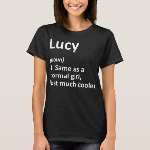 Camiseta LUCK Definição Personalizada Nome Funny Birthday G