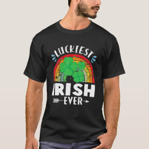 Camiseta Luckiest Irish Ever Shamrock St. Patricks Day Funn