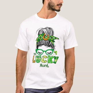 Camiseta Lucky Aunt Messy Bun St