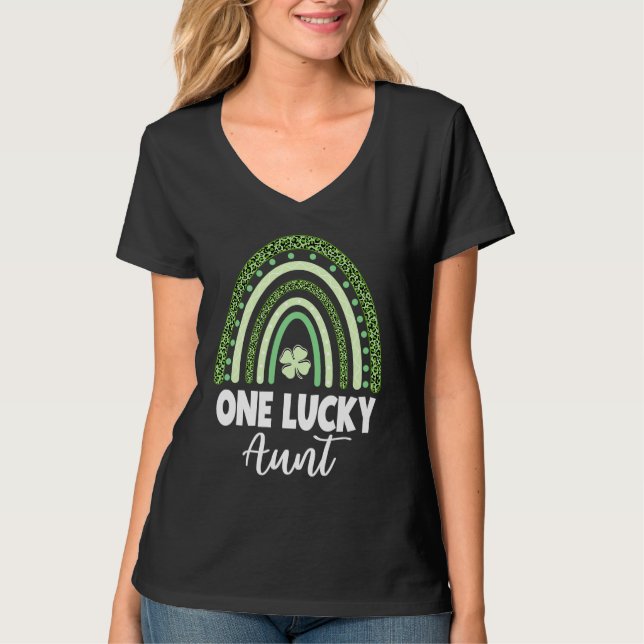 Camiseta Lucky Aunt St Patrick's Day (Frente)