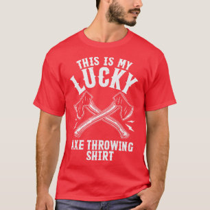 Camiseta Lucky Ax Jogando Hatchet Engraçado