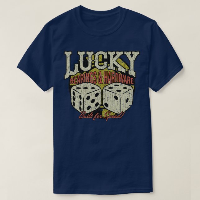 Camiseta Lucky Bearings Hardware 1995 (Frente do Design)