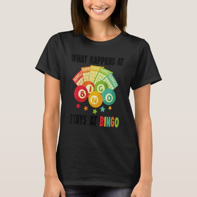 Camiseta Lucky Bingo Charms   Women Men Lucky Bingo   (Frente)