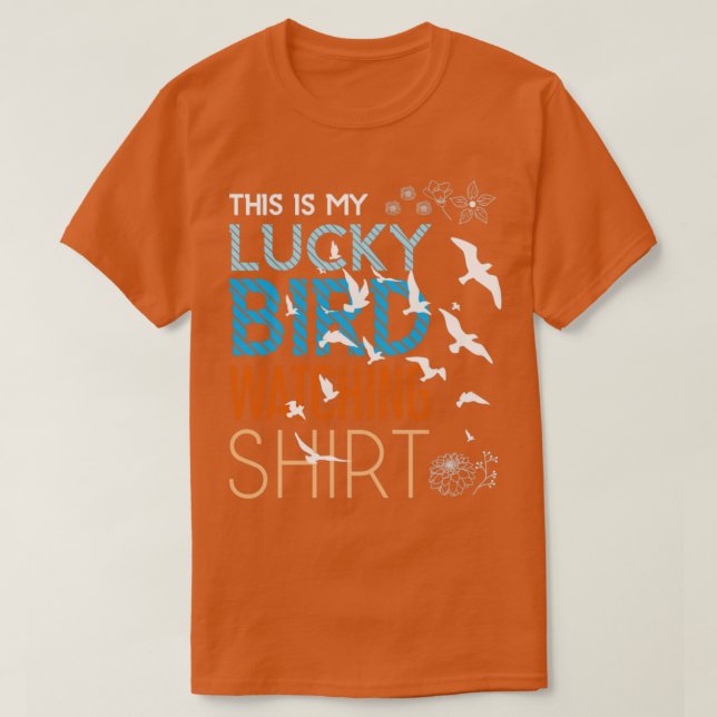 Camiseta Lucky Bird Observando (Frente do Design)