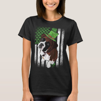 Camiseta Lucky Boxer Dog St Patrick s Day
