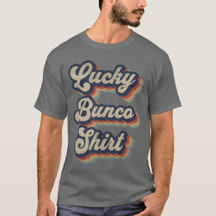 Camiseta Lucky Bunco Jogo de Dados Bunco Vintage retrô
