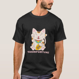 Camiseta Lucky Cat Good Fortune Maneki Neko