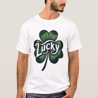 Camiseta Lucky Charm Clover Dia de São Patrício