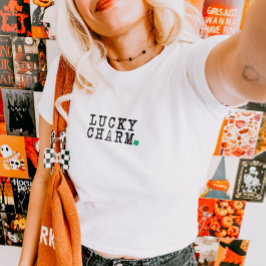 Camiseta Lucky Charm Dia de São Patrício Lucky Clover