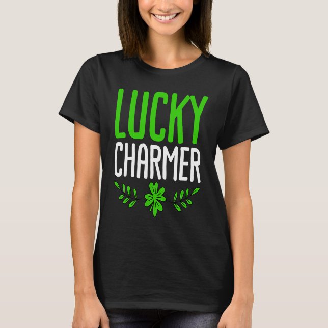 Camiseta LUCKY CHARMER  St Patrick's Day  Boys Kids Girl  2 (Frente)