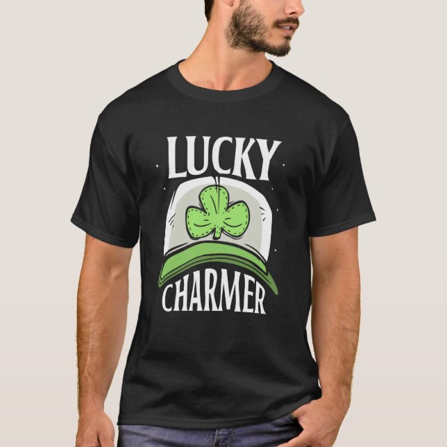 Camiseta Lucky Charmer Team St Patricks Day Irish Ireland G (Frente)