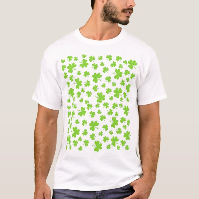 Camiseta Lucky Clover Shamrock (Frente)