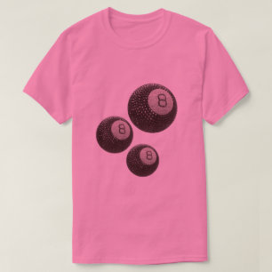 Camiseta Lucky Disco 8 ROSA, Lucky 8 bola de discoteca, Sno