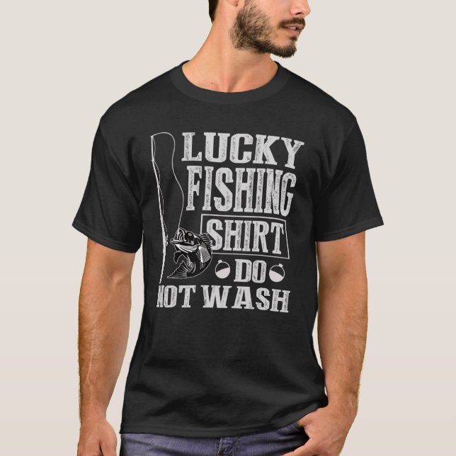 Camiseta Lucky Fishing   Do Not Wash (Frente)